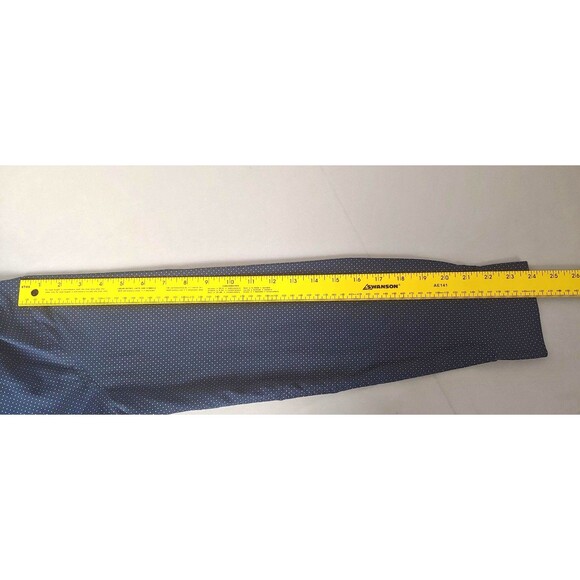 Ben Sherman Dress Shirt Size M 15-15.5 Navy Blue Dot Tailored Fit Stretch - Picture 8 of 9